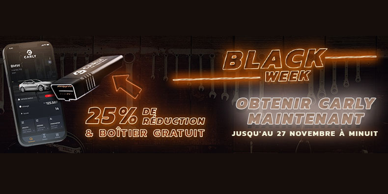 Carly] 25% de réduction + Boîtier OBD GRATUIT* 2023 ~ Black Friday France